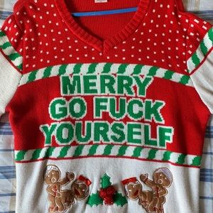 Christmas “F*ck Yourself” sweater